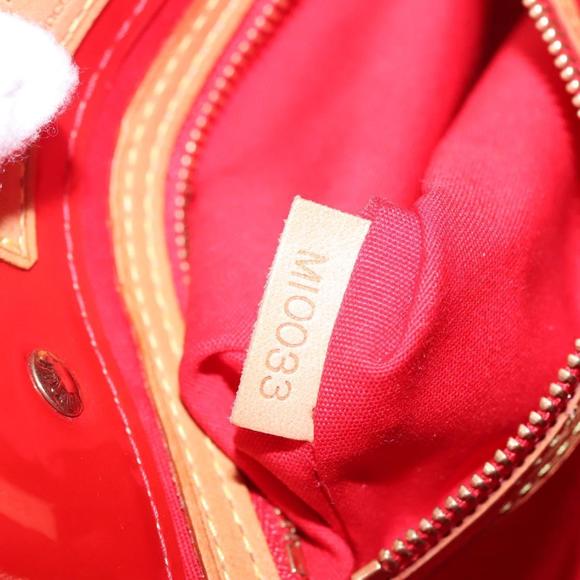 LOUIS VUITTON Monogram Vernis Reade PM Hand Bag Red Rouge M91088 LV Auth BD124 - Picture 12 of 16